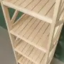Стеллаж Прованс Лайт узкий, 7 полок, 205х42х38 см, деревянный СП-23