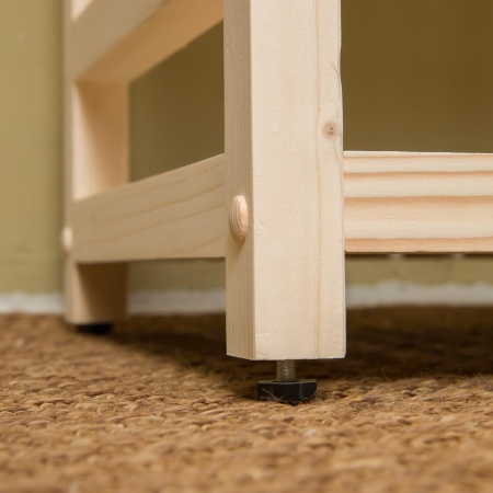 Стеллаж деревянный, этажерка 5 полок, 135 х 70 х 35 см, Универсальный, СУ-07