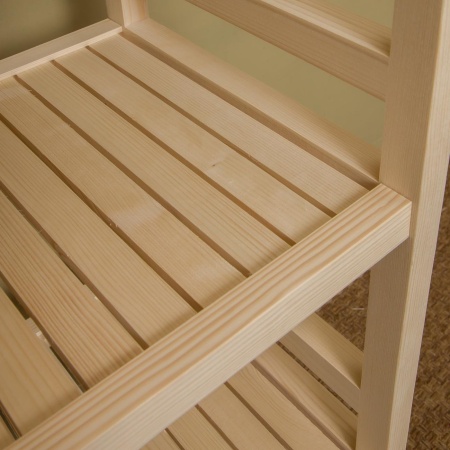 Стеллаж деревянный 6 полок, 165 х 35 х 35 см, Универсальный, СУ-06