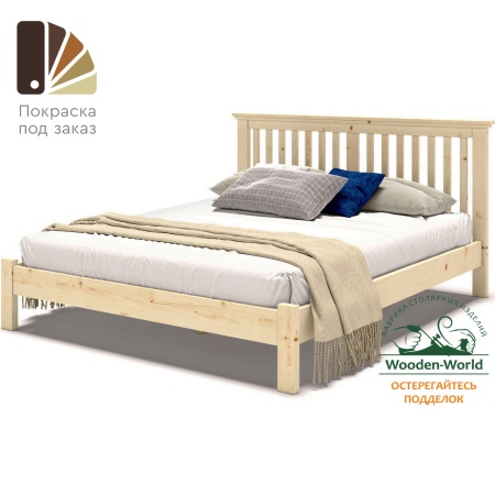 Кровать двухспальная 160х200 см деревянная Прованс, ХКР-07 Кровать двухспальная 160х200 см деревянная Прованс, ХКР-07