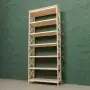 Стеллаж Прованс Лайт широкий, 7 полок, 205х86х38 см, деревянный СП-21