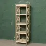 Стеллаж Прованс Лайт узкий, 5 полок, 141х42х38 см, деревянный СП-29