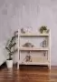 Этажерка в стиле Лестница, 3 полки, 109х90х41,6 см деревянная, ХСЛ-07