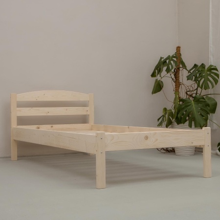 Кровать односпальная 900х2000 из массива дерева в Классическом стиле, КК-03