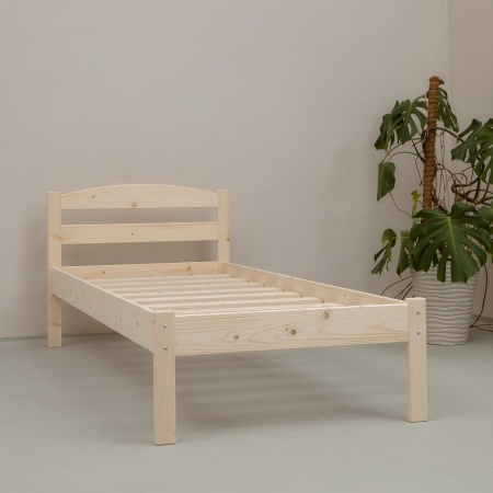 Кровать односпальная 800х1900 из массива дерева в Классическом стиле, КК-01