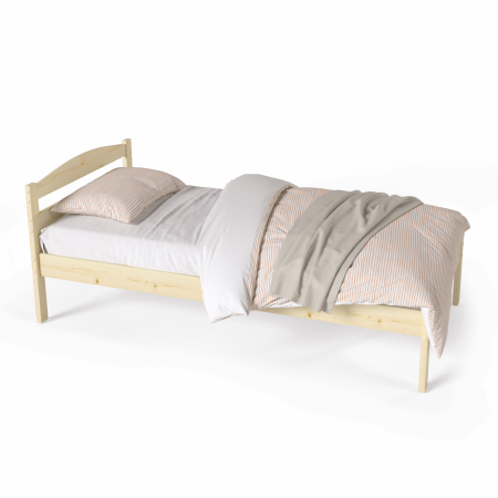 Кровать односпальная 900х2000 из массива дерева в Классическом стиле, КК-03