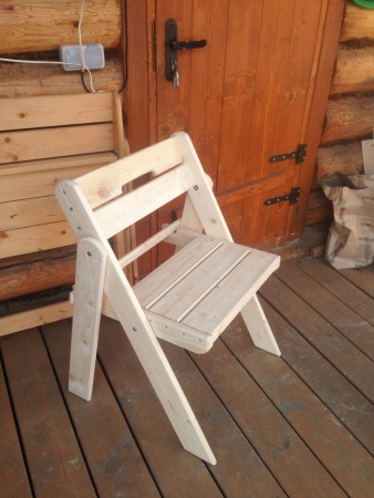 Стул садовый складной, деревянный, МС-01 Стул садовый складной, деревянный, МС-01