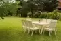 Купить  Комплект дачной мебели деревянный 200 см (Стол, 8 Кресел) , КМР-04