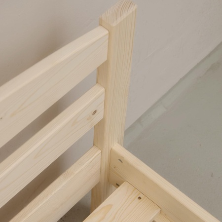 Кровать односпальная 800х1900 из массива дерева в Классическом стиле, КК-01