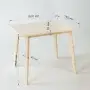 Стол кухонный Сканди 90х75см деревянный, МО-24