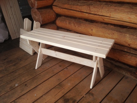 Лавка складная 100 см садовая, деревянная, МС-09