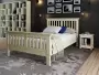 Кровать полутораспальная 120х200 см с изножьем деревянная Прованс, ХКР-04