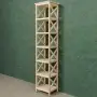 Стеллаж Прованс Лайт узкий, 7 полок, 205х42х38 см, деревянный СП-23