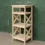 Этажерка Прованс Лайт узкая, 4 полки, 93х42х38 см, деревянная СП-35