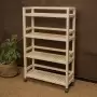 Этажерка на колесиках деревянная, 4 полки, 105 х 70 х 25, Универсальная, СУ-21