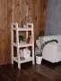 Этажерка в стиле Лестница, 3 полки 109х50х41,6 см деревянная, ХСЛ-09