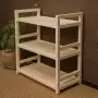 Стеллаж деревянный, этажерка 3 полки, 75 х 70 х 35 см, Универсальный, СУ-13