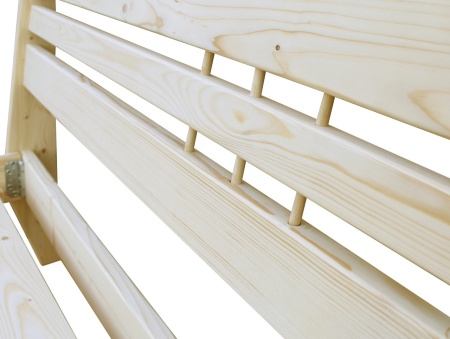 Кровать полутораспальная 120х200 см деревянная в Скандинавском стиле, ХКС-03 Кровать полутораспальная 120х200 см деревянная в Скандинавском стиле, ХКС-03