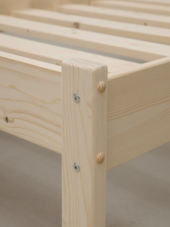 Кровать односпальная 800х1900 из массива дерева в Классическом стиле, КК-01