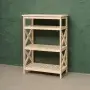 Этажерка Прованс Лайт средняя, 4 полки, 93х64х38 см, деревянная СП-34