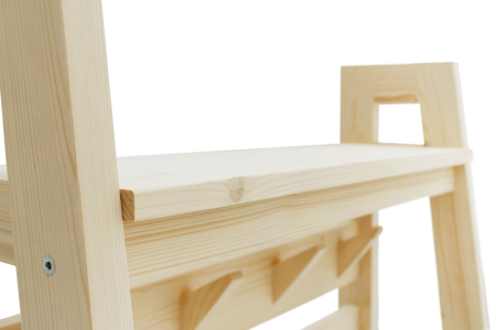 Прихожая с крючками в стиле Лестница 189х70х41,6 см, деревянная, ХСЛП-04