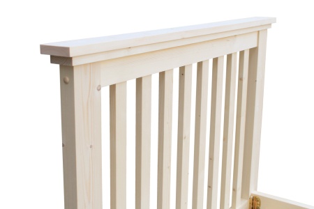 Кровать односпальная 90х200 см с изножьем деревянная Прованс, ХКР-02 Кровать односпальная 90х200 см с изножьем деревянная Прованс, ХКР-02