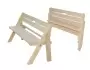 Скамейка (усиленная) складная 120 см деревянная, МСУ-03