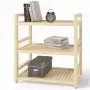Стеллаж деревянный, этажерка 3 полки, 75 х 70 х 35 см, Универсальный, СУ-13