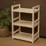Стеллаж деревянный, этажерка 3 полки, 75 х 52 х 35 см, Универсальный, СУ-14