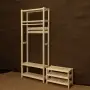 Прихожая Классик 230х91х35 см, деревянная, ХСКП-03