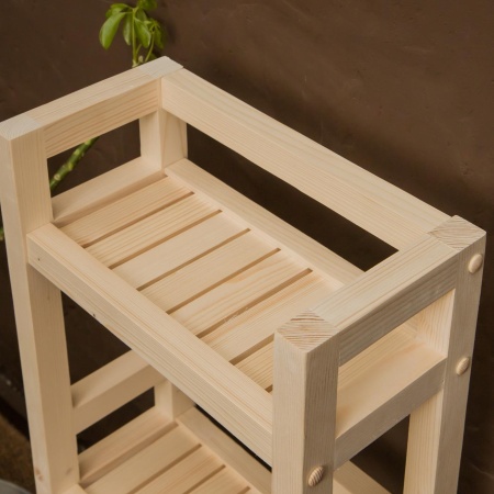 Тумба узкая на колесиках деревянная, 3 полки, 75 х 35 х 17, Универсальная, СУ-36 Тумба узкая на колесиках деревянная, 3 полки, 75 х 35 х 17, Универсальная, СУ-36