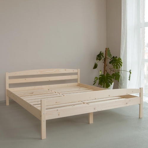 Кровать двуспальная 1800х2000 с изножьем из массива дерева в Классическом стиле, КК-12 Кровать двуспальная 1800х2000 с изножьем из массива дерева в Классическом стиле, КК-12