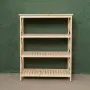 Этажерка Прованс Лайт широкая, 4 полки, 109х86х38 см, деревянная СП-30