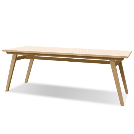 Стол дачный с продольными ногами 200 см деревянный, МР-09