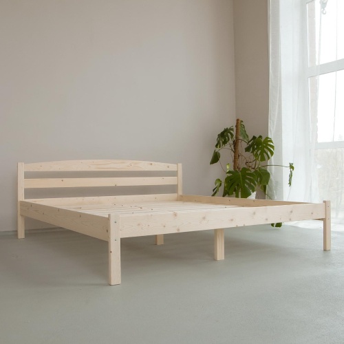 Кровать двуспальная 1800х2000 из массива дерева в Классическом стиле, КК-11 Кровать двуспальная 1800х2000 из массива дерева в Классическом стиле, КК-11