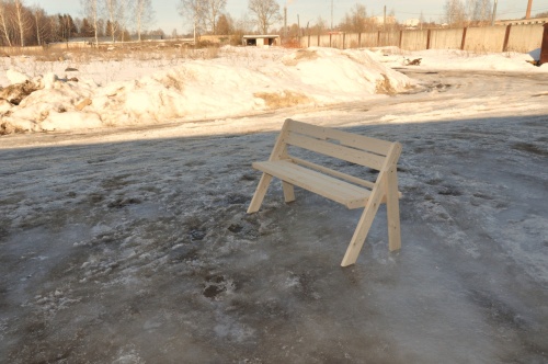 Скамейка (усиленная) складная 120 см деревянная, МСУ-03