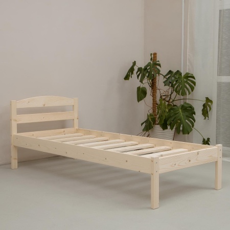 Кровать односпальная 800х1900 из массива дерева в Классическом стиле, КК-01