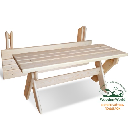 Лавка складная 100 см садовая, деревянная, МС-09