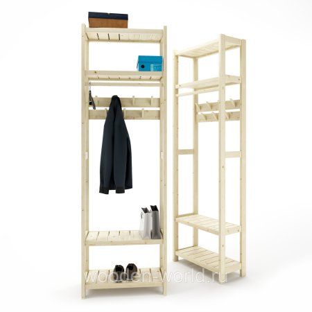 Прихожая Классик 230х72х35 см, деревянная, ХСКП-04