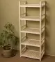 Стеллаж деревянный, этажерка 5 полок, 135 х 52 х 35 см, Универсальный, СУ-08