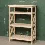 Этажерка Прованс Лайт средняя, 4 полки, 93х64х38 см, деревянная СП-34