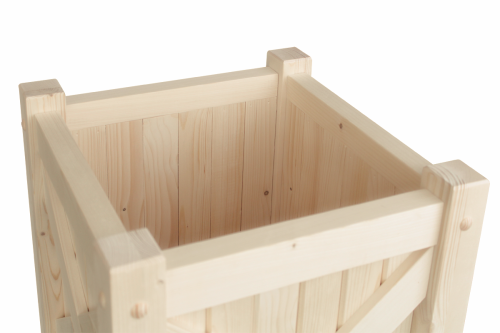 Кашпо 50х50х56 см в стиле Прованс (Ящик для цветов, Вазон из дерева) деревянный, ДК-12
