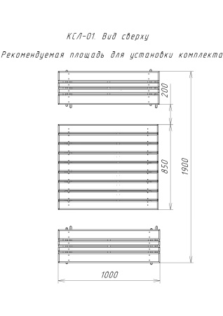 Комплект складной мебели на 4 человека (Стол 100 см, 2 лавки) деревянный, КСЛ-01