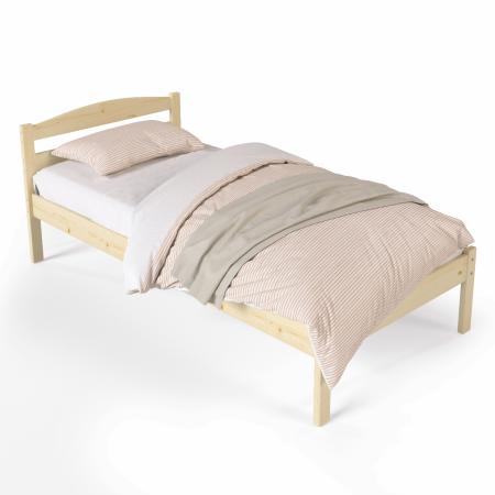 Кровать односпальная 900х2000 из массива дерева в Классическом стиле, КК-03