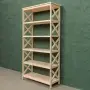 Стеллаж Прованс Лайт широкий, 6 полок, 173х86х38 см, деревянный СП-24