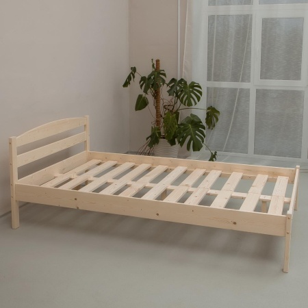 Кровать полутораспальная 1200х2000 из массива дерева в Классическом стиле, КК-05