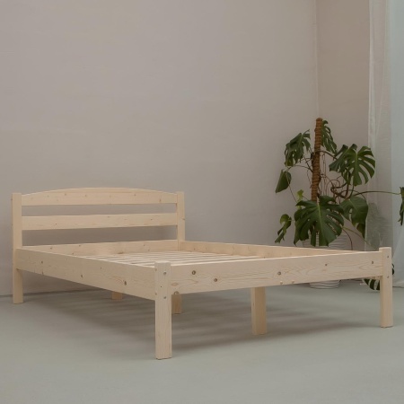 Кровать полутораспальная 1200х2000 из массива дерева в Классическом стиле, КК-05