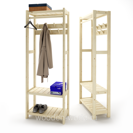 Прихожая Классик 194х72х35 см, деревянная, ХСКП-08