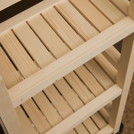 Тумба узкая на колесиках деревянная, 3 полки, 75 х 35 х 17, Универсальная, СУ-36 Тумба узкая на колесиках деревянная, 3 полки, 75 х 35 х 17, Универсальная, СУ-36