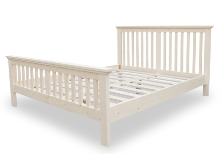 Кровать двухспальная 180х200 см с изножьем деревянная Прованс, ХКР-10 Кровать двухспальная 180х200 см с изножьем деревянная Прованс, ХКР-10